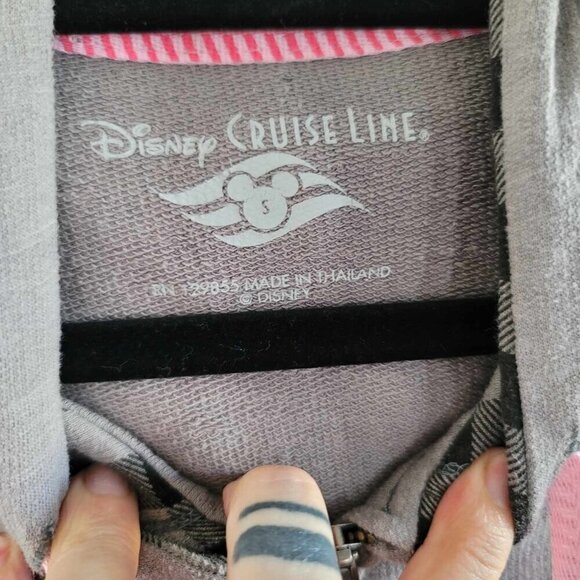 Disney Cruiseline Mickey Mouse Grey Zip Up Hoodie. GUC - Picture 6 of 9